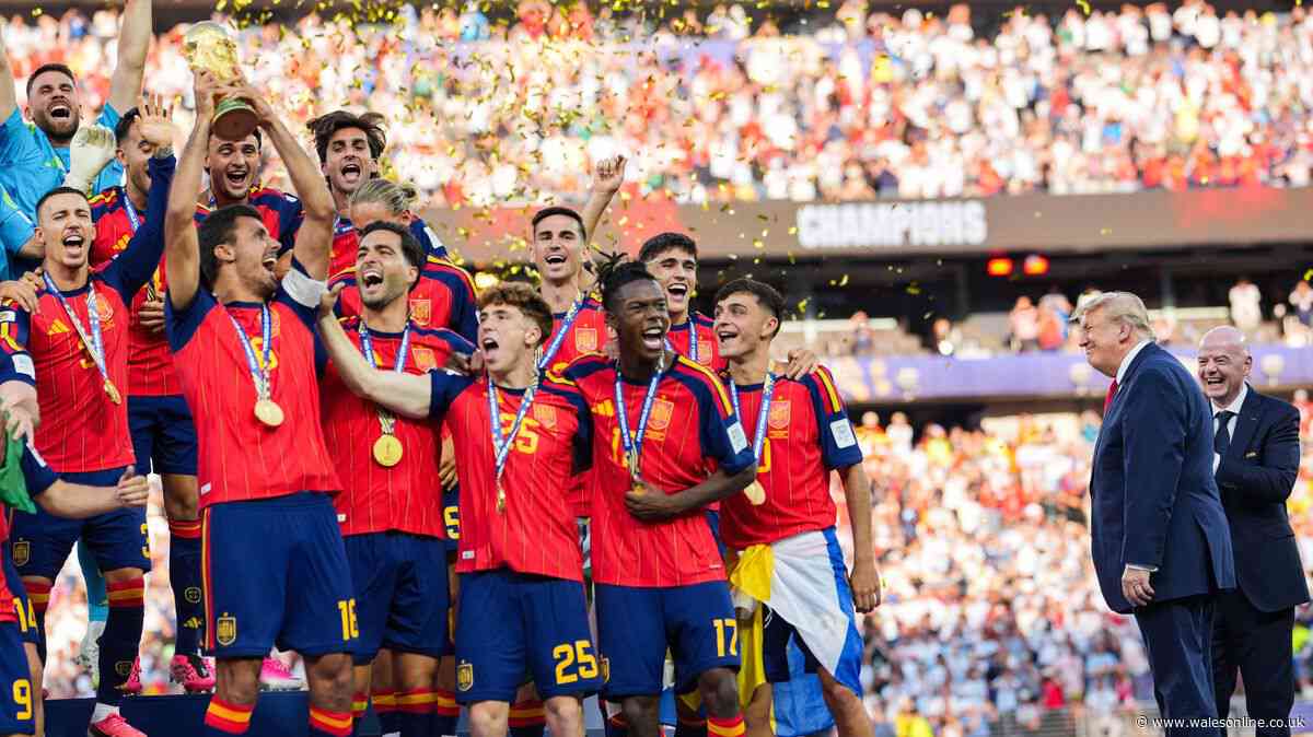 Donald Trump creates scene and photobombs World Cup trophy lift after boos from crowd