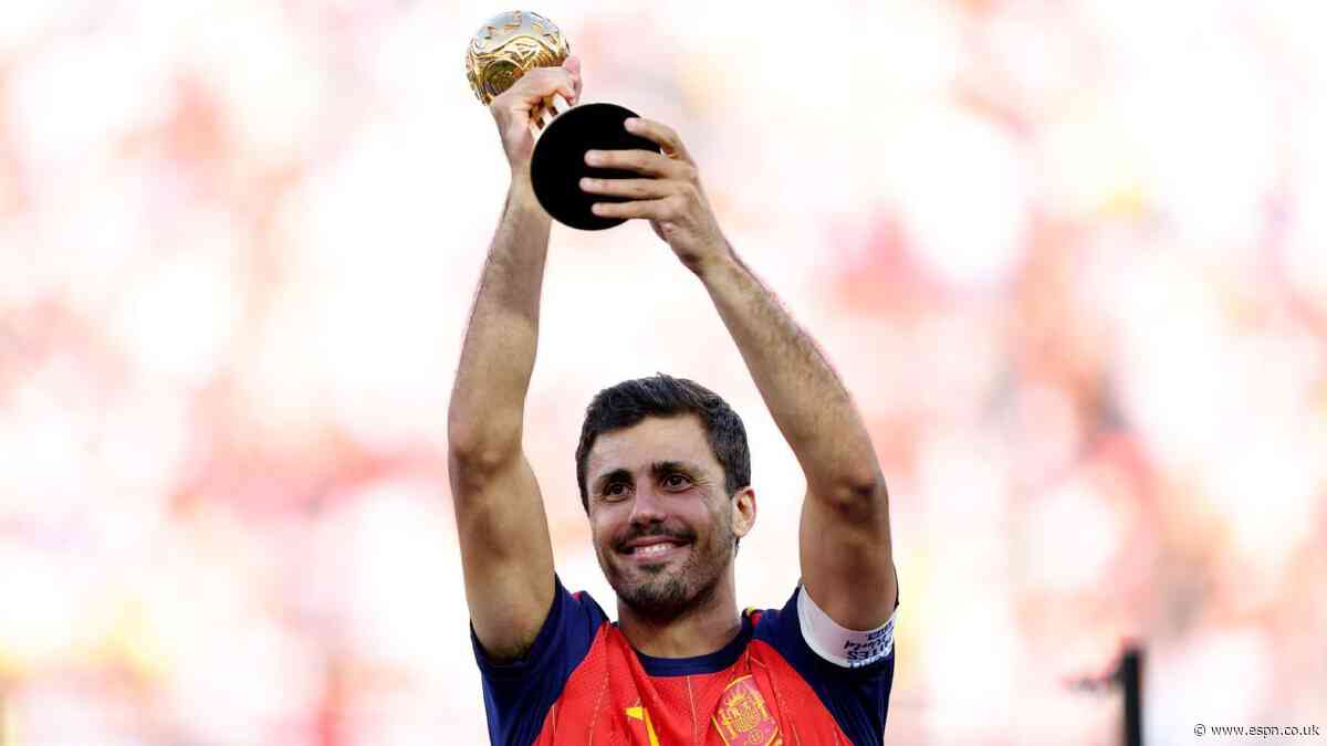Rodri wins Golden Ball as Spain dominate awards