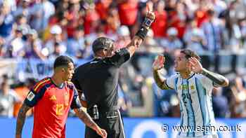 VAR review: Did Fernandez deserve red card as Arge...