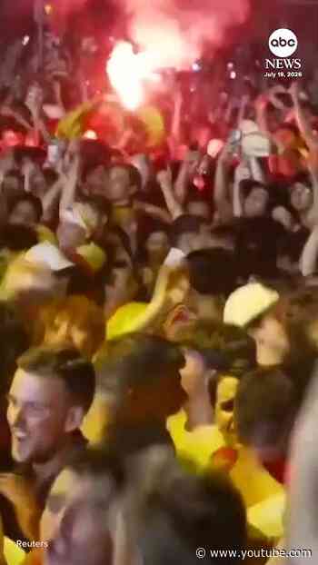 Pandemonium in Madrid as Spain beats Argentina in World Cup final