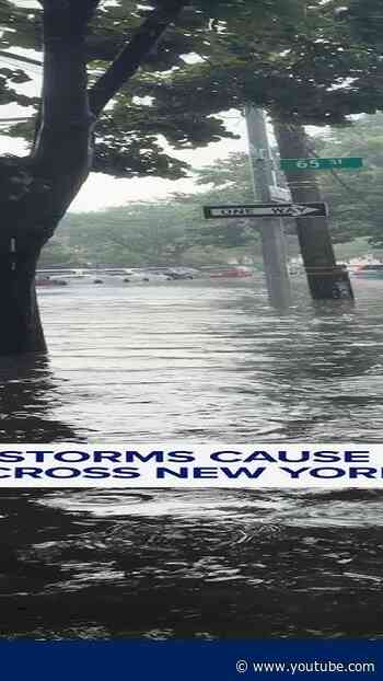 Severe rainstorms cause flash flooding across New York City