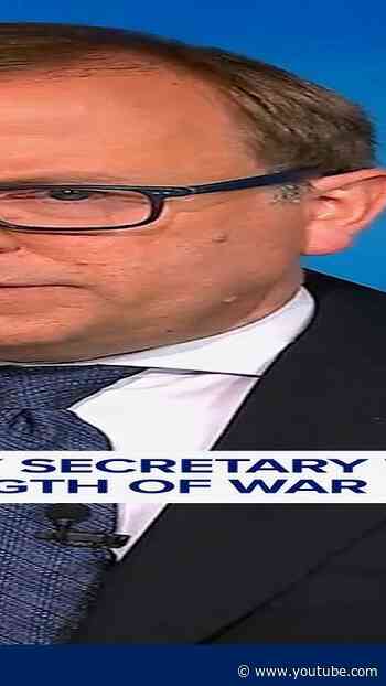 Energy secretary Wright on length of war in Iran