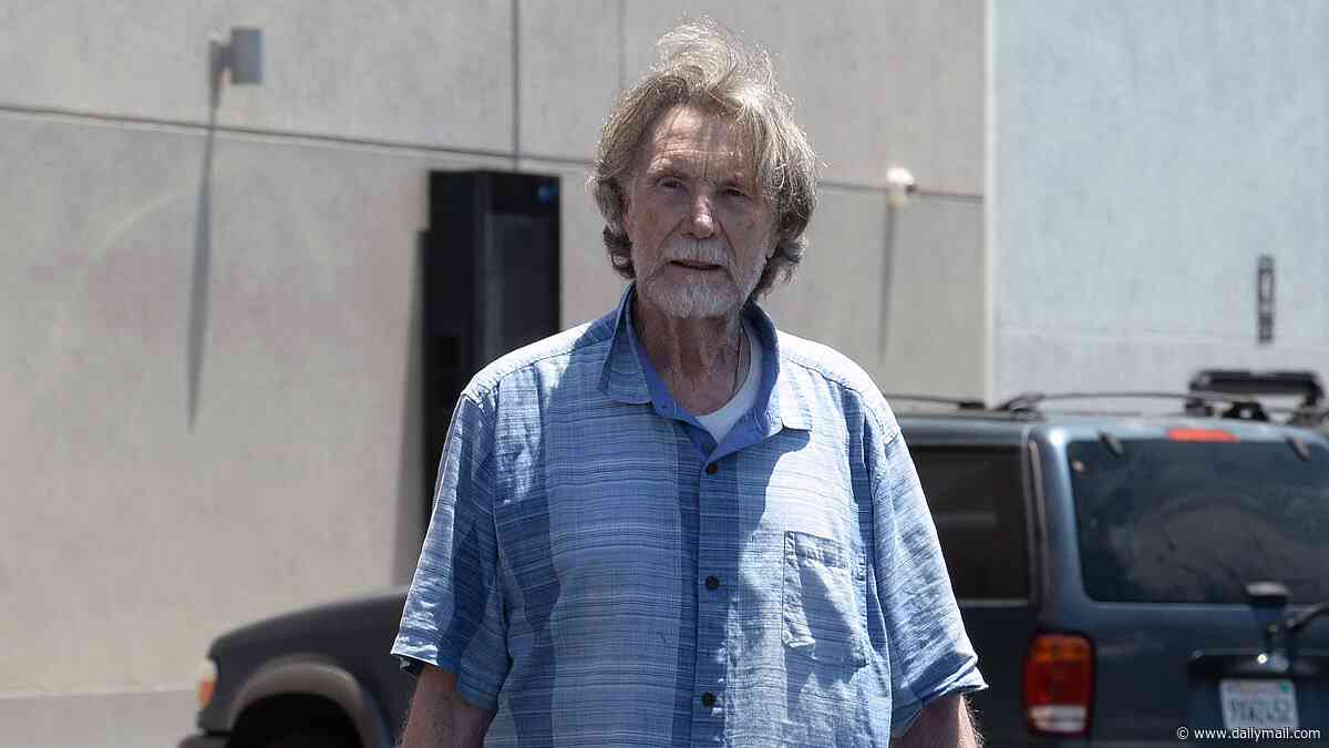 Aussie star, 80, who played villains in Mad Max 2 and Commando seen on rare outing in LA... can you guess who?