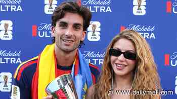 Shakira cozies up to Spain's sexy goalscorer Ferran Torres... after split from soccer star ex Gerard Pique