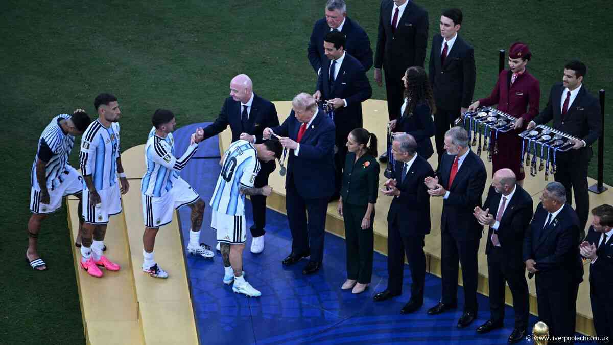 Cristian Romero 'snubs' Donald Trump handshake in viral World Cup medal ceremony moment