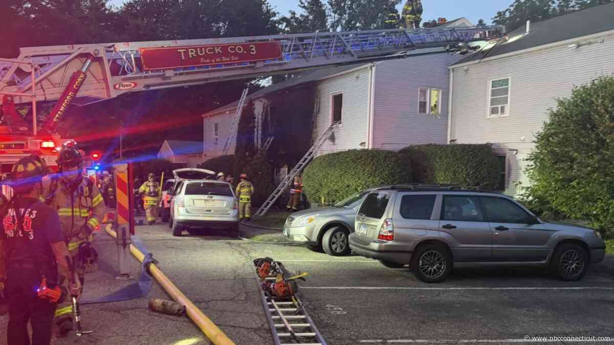 Third alarm fire displaces two families in Stamford