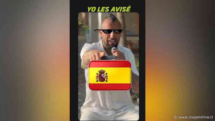 "Yo les avisé": Arturo Vidal celebró el triunfo de España en la final del Mundial