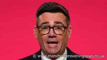 What time Andy Burnham will give his first speech as Prime Minister after Starmer's goodbye