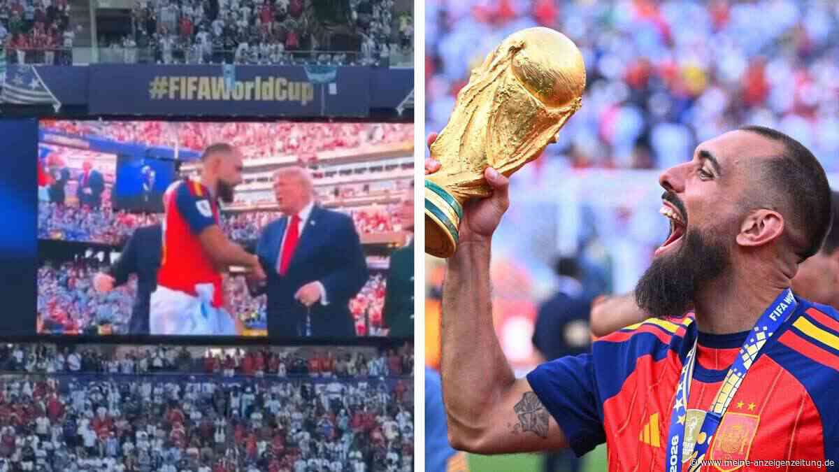 Spanien-Star muss Trump die Hand schütteln – würdigt ihn aber keines Blickes