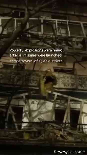 Kyiv hit by massive ballistic barrage