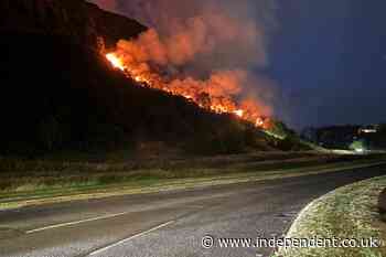 Fire crews continue to battle blaze on Arthur’s Seat in Edinburgh
