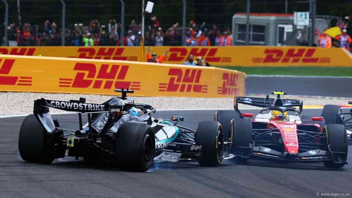 Russell fumes at Mercedes in unheard team radio