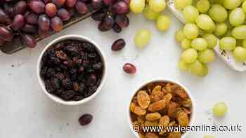 Difference between raisins and sultanas explained, including texture and culinary uses