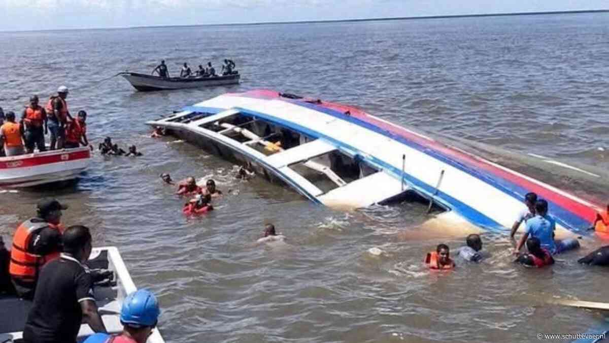Nog veel vermisten na kapseizen passagiersboot Guyana
