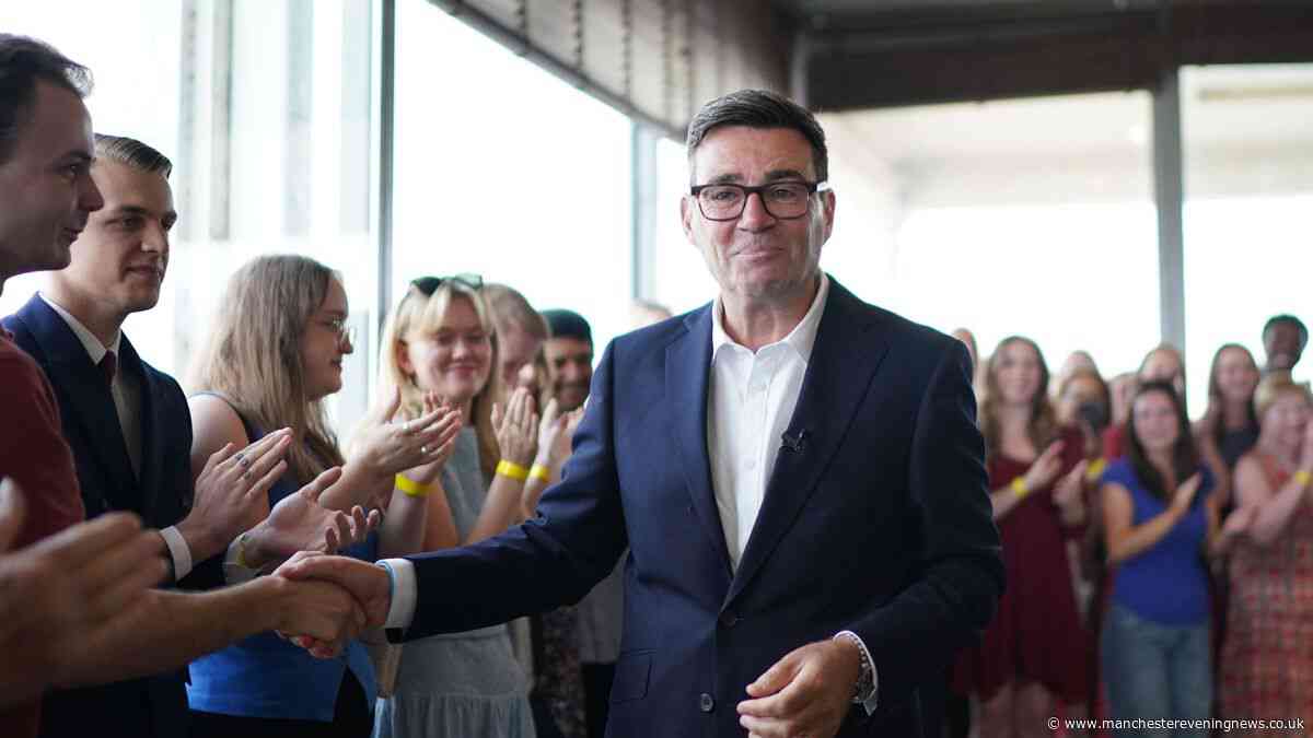 What time will Andy Burnham become Prime Minister today?