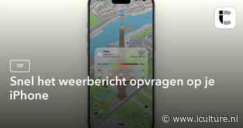 Snel het weerbericht opvragen op je iPhone