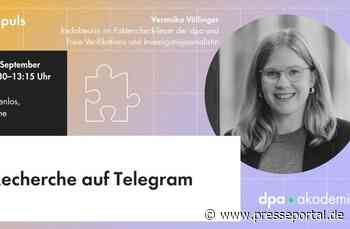 Recherche auf Telegram | dpa Akademie