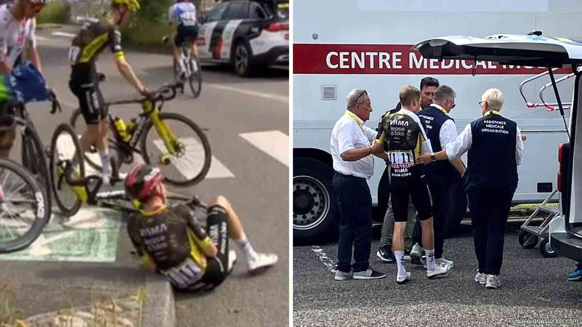 Jonas Vingegaard reageert voor het eerst na zijn Tour-opgave: ’Die nachtelijke dopingcontrole de reden? Geen idee, misschien’
