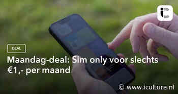 Maandag-deal: Sim only voor slechts €1,- per maand