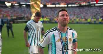 El llanto de Lionel Messi tras perder la final ante España