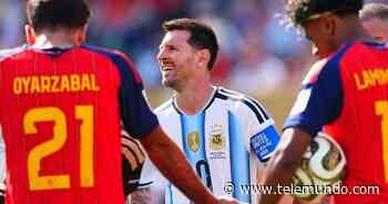 Se calienta la final: Roja para Enzo Fernández y fuerte cruce entre Messi y Cucurella