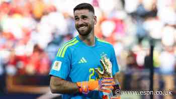 Spain GK on defence: I didn't have work that hard