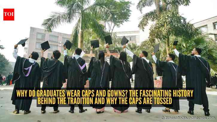 Why do graduates wear caps and gowns? The fascinating history behind the tradition and why the caps are tossed