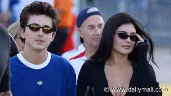 Kylie Jenner and Timothee Chalamet hold hands as they join stars departing FIFA World Cup Final