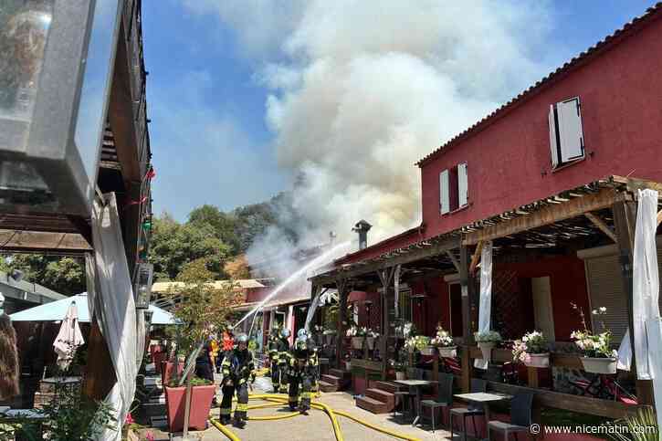 Un restaurant bien connu touché par un incendie à Pégomas, six personnes intoxiquées, de nombreux sapeurs-pompiers sur place