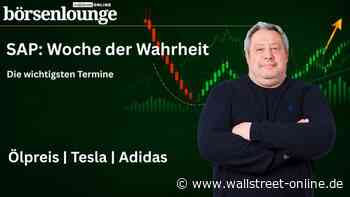 SAP: Woche der Wahrheit: Ölpreis: Wieder über 90 US-Dollar, Tesla: Zahlen kommen & Adidas: WM-Gewinner