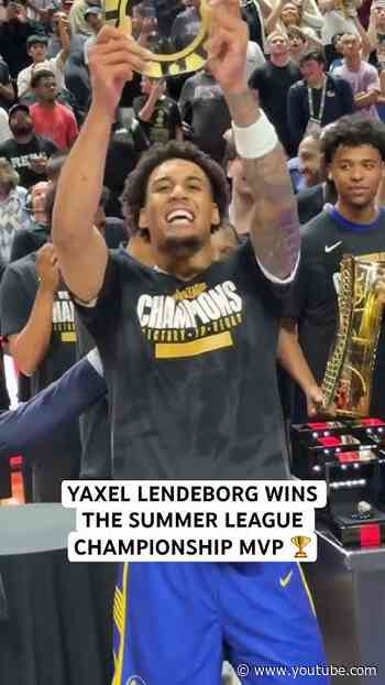 Yaxel Lendeborg is the summer league championship game MVP 🏆
