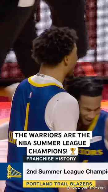 The Golden State Warriors are the NBA summer league champions 🏆
