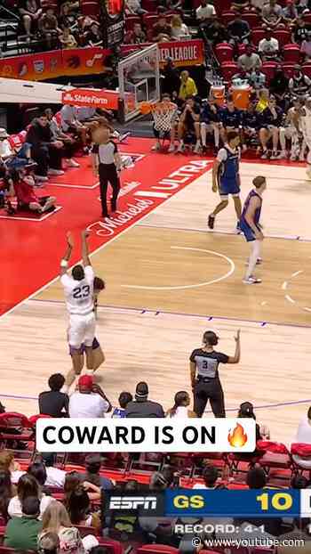 Cedric Coward is on fire with 3 first half threes 🔥