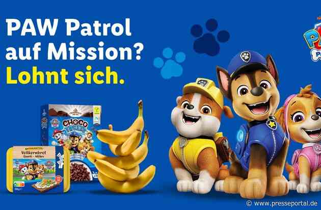 Lidl setzt neue Maßstäbe im Kindermarketing: PAW Patrol® Kooperation ausschließlich für Eigenmarkenprodukte nach WHO-Nährwertkriterien