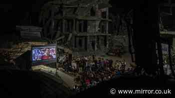 The people of Gaza watch the World Cup final amid the ruins of their homes