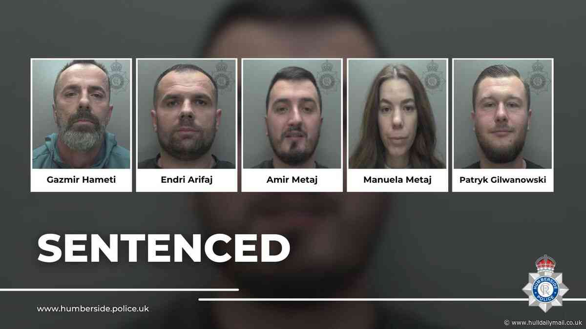 Five members of organised gang in court after stash houses raided