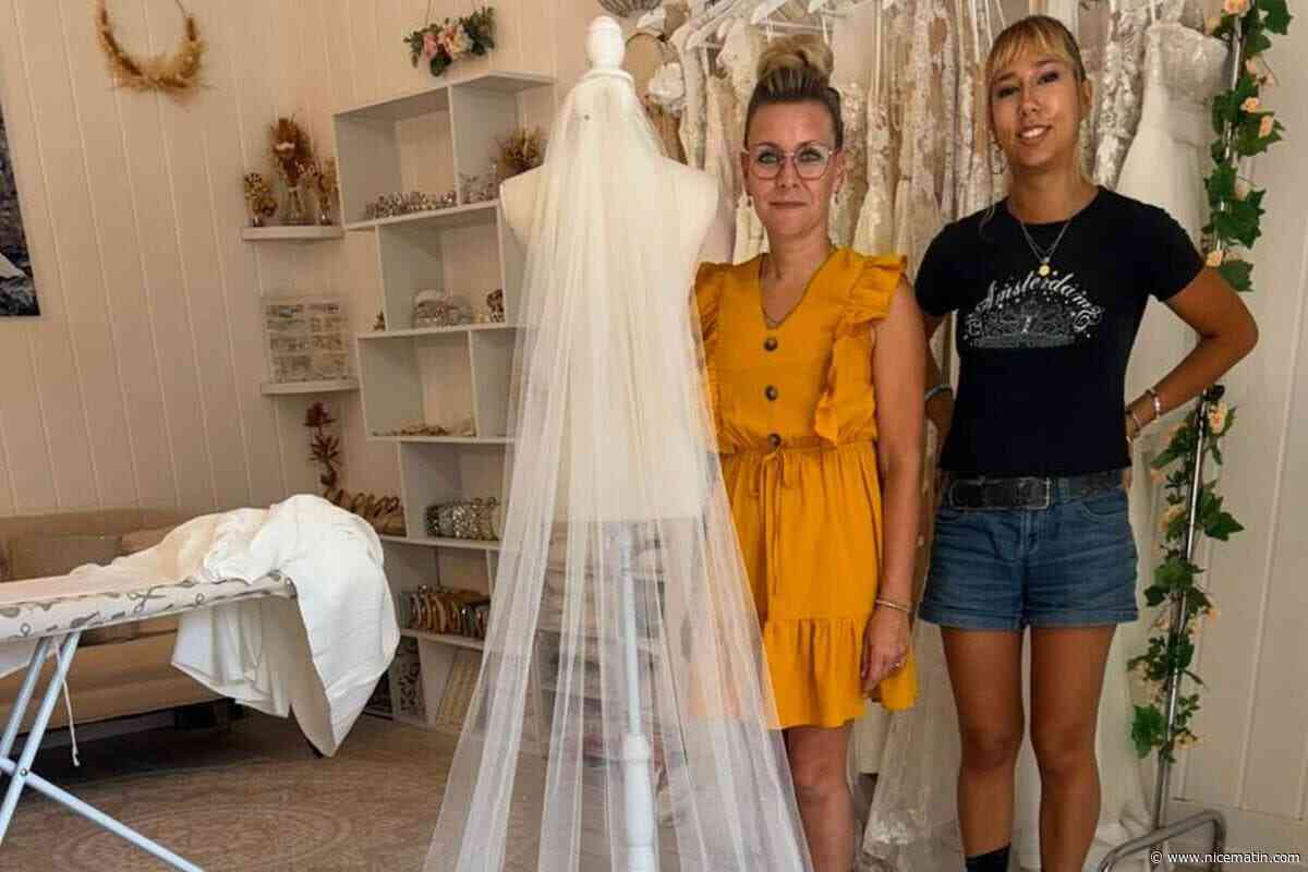 À Mougins, cette couturière crée jusqu’à 25 robes de mariée sur mesure chaque année
