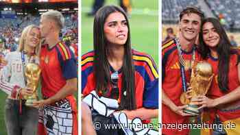Spaniens Weltmeister feiern gemeinsam mit ihren Partnerinnen