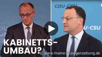 Spahn-Rücktritt erschüttert Union: Merz schließt Kabinettsumbau nicht aus