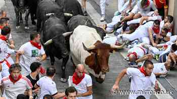 Brit pensioner gored by bull and rushed to hospital after taking part in San Fermin festival