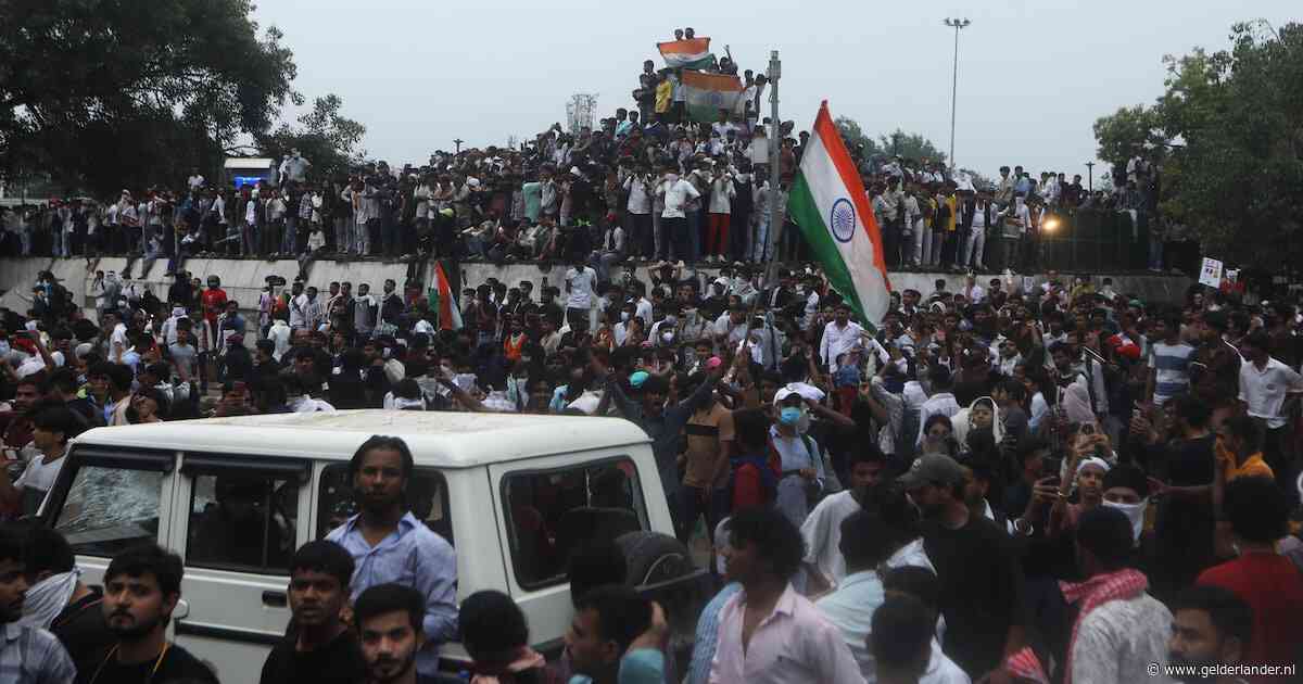 Duizenden ‘kakkerlakken’ protesteren in New Delhi tegen minister van Onderwijs