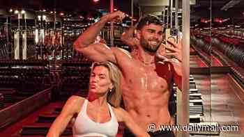 Love Island's Molly Smith and Tom Clare show off their ripped physiques as they work up a sweat at Barry's Bootcamp ahead of their nuptials