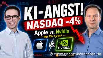 Nasdaq minus 4 Prozent: KI-Angst wächst - Apple und Nvidia kämpfen um die Börsenkrone!