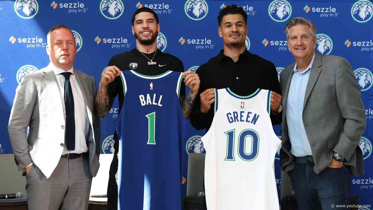 LaMelo Ball & Josh Green's FULL Timberwolves Introductory Press Conference