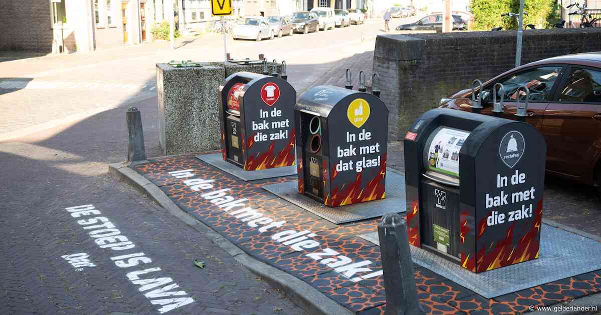 ‘De stoep is lava’: opvallende campagne moet mensen aansporen hun afval ín de vuilcontainer te doen