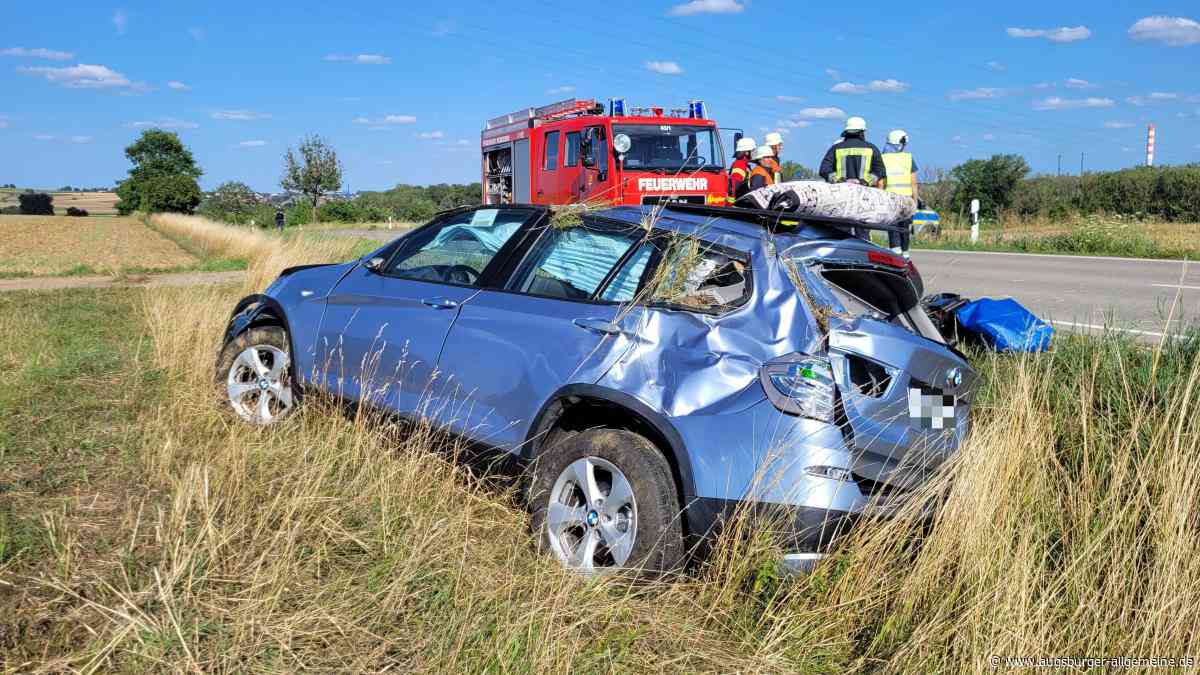 Seniorin überschlägt sich bei Joshofen mit Auto – Rettungshubschrauber landet