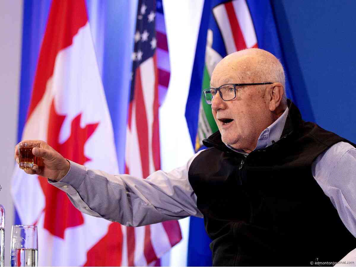 U.S. Ambassador Pete Hoekstra toasts a shot of whiskey to U.S.-Canada partnership