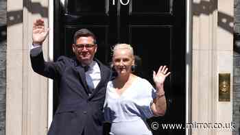 Burnham's wife Marie-France van Heel was 'coolest girl in college' - but Downing Street walk was wildly out of her comfort zone