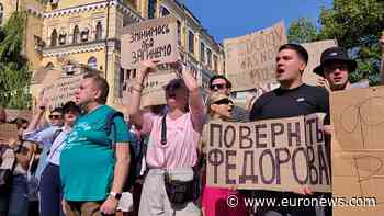 Kyiv protesters rally after Zelenskyy sacks defence minister Fedorov