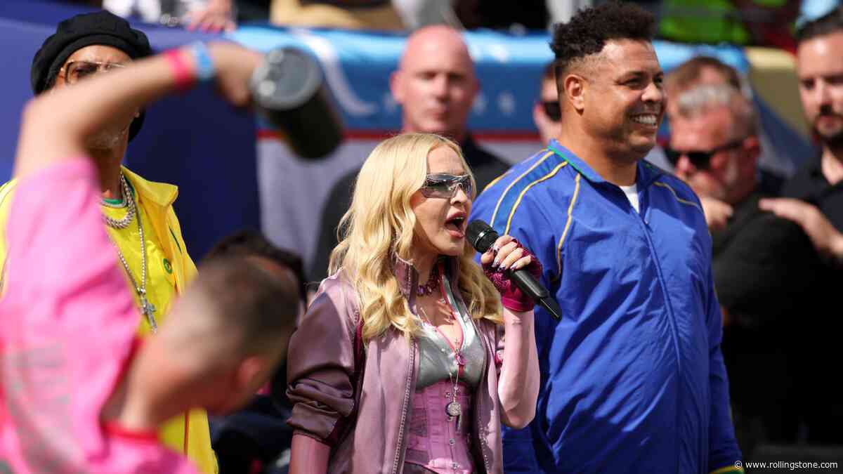 No, Madonna Was Not in Trump’s Suite at the World Cup Final
